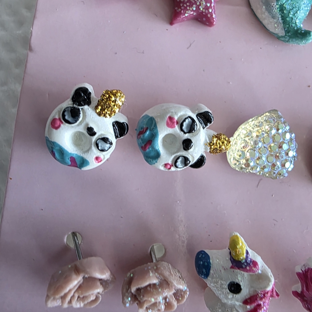 Colorful Kids Earring Set - Picture 2 of 7